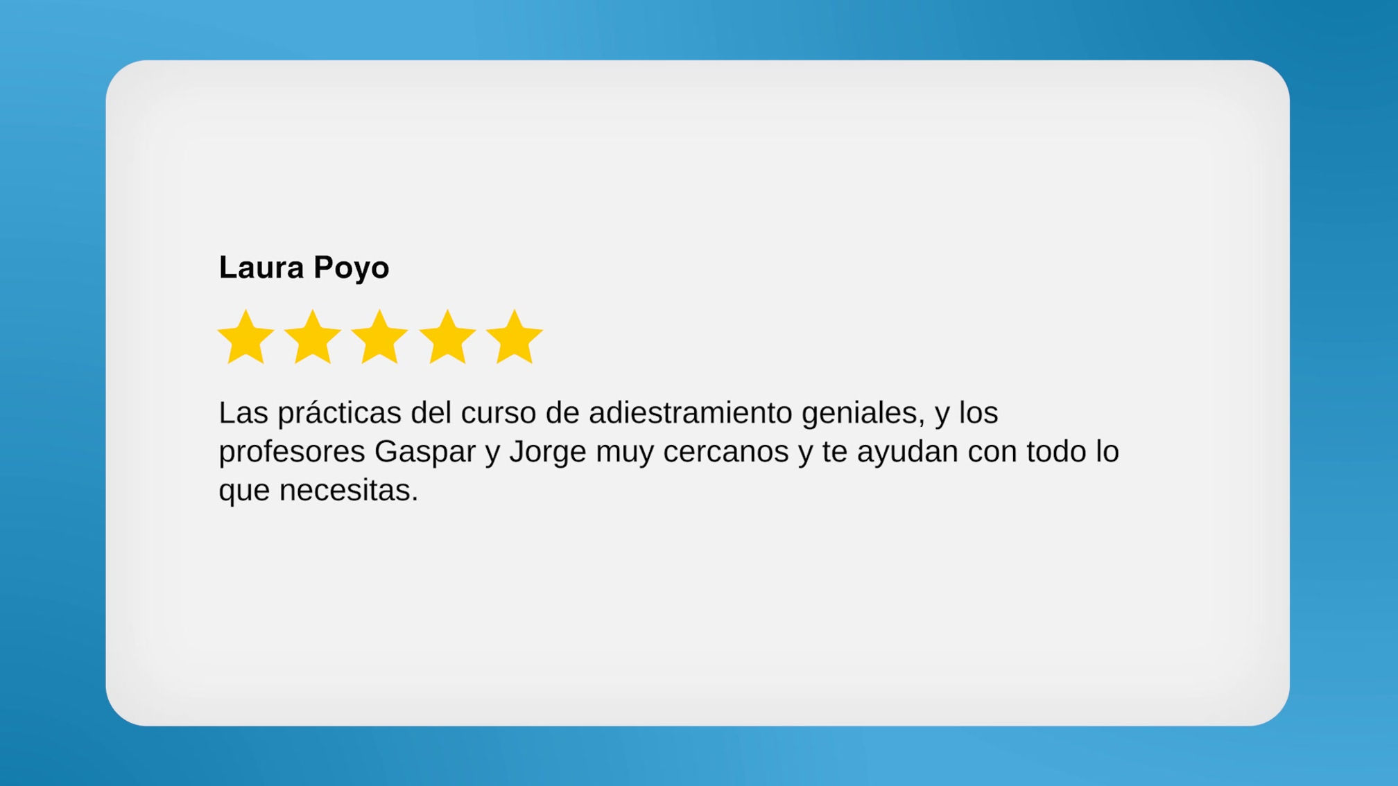 Testimonios de clientes